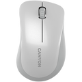 CANYON MW-11, 2.4 GHz  Wireless mouse ,with 3 buttons, DPI 1200, Battery:AAA*2pcs  ,pearl white grey67*109*38mm 0.063kg