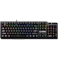 MSI VIGOR GK41 LR US Gaming Keyboard, Black, 6 fixed color LEDs in 10 different lighting zones, 6+N Key Rollover & Anti-ghosting, Hotkeys for Rapid Control, 3 Adjustable Keyboard Angles