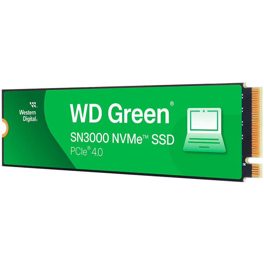 SSD POWERED BY SANDISK  Green SN3000 1TB M.2 2280 S3-M PCIe Gen4 x4 NVMe, Read/Write: 5000/4200 MBps, TBW: 150