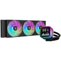 DeepCool LP360, 360mm CPU Liquid Cooler, 3x120mm ARGB PWM Fans, Dot-matrix Screen, Anti-Leak Technology, Black, LGA1851/1700/1200/1151/1150/1155, AMD AM5/AM4, 5Y, R-LP360-BKMSNC-G-1
