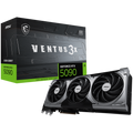 MSI Video Card Nvidia GeForce RTX 5090 32G VENTUS 3X OC, 32GB GDDR7, 512bit, Effective Memory Clock: 28000MHz, Boost: 2437 MHz, 21760 CUDA Cores, PCIe 5.0, 3x DP 2.1b, HDMI 2.1b, RAY TRACING, Triple Fan, 1x16pin, 1000W Recommended PSU, 3Y
