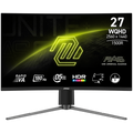 MSI MAG 27CQ6PF Curved Gaming Monitor, 27" 180Hz, WQHD (2560x1440) 16:9, Rapid VA Anti-glare, 1500R Curve, 0.5ms, 300nits, 5000:1, 178/178, AMD FreeSync, HDR Ready, Adjustable Stand, 1x DP, 2x HDMI, 3Y Warranty