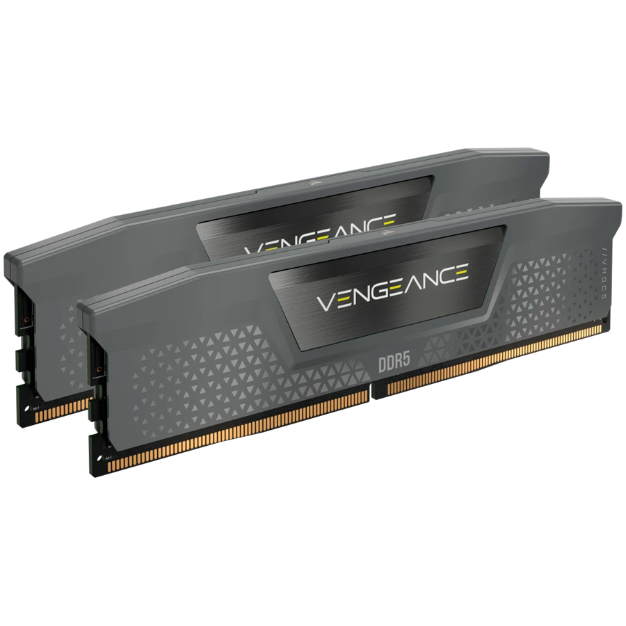 CORSAIR VENGEANCE DDR5 64GB (2x32GB) DDR5 5600 CL40-40-40-77 1.25V Desktop Memory AMD EXPO Memory - Grey, 0840006698166