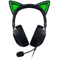 Kraken Kitty V2 - Black, Gaming headset, Kitty Ears, Stream Reactive Lighting, HyperClear Cardioid Mic, 40 mm TriForce Drivers, Built into the earcups microphone, Razer Chroma RGB (Ear and Earcups), Surround sound: Only available on Windows 10 64-bit