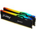 Kingston DRAM 64GB 6000MT/s DDR5 CL36 DIMM (Kit of 2) FURY Beast RGB EXPO