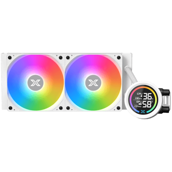 LK 240 Digital Arctic (WH AIO,Digital LCD Pump Head & 240mm PWM Fan,Mini ARGB Controller,Intel & AMD Mounting Kit)