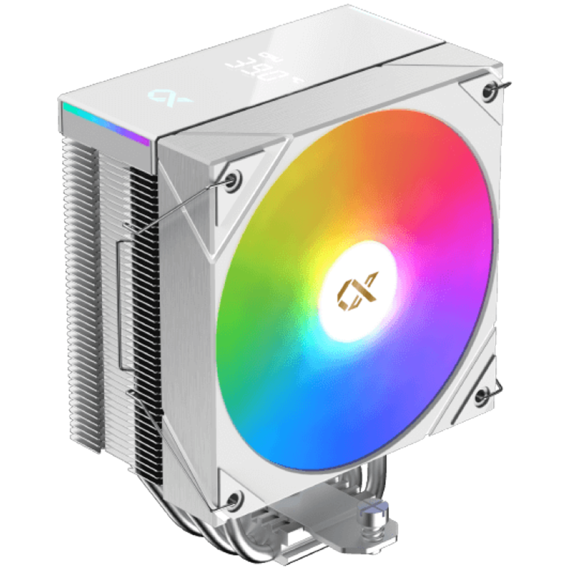 AK4 Digital Arctic (WH, ARGB & Digital LED Panel Top Cover, ARGB PWM Fan, Intel Backplate, Mini ARGB LED Controller)