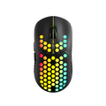 Canyon 7keys Gaming 2.4G wireless mouse, KA8 sensor, DPI up to 1600, rubber coating on panel, Huano 1million switch, 45cm PVC cable, ABS material. 400mAh battery, size: 125.8*63.7*41mm, weight: 95g, Black