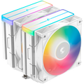 DeepCool AG620 WH ARGB V2, CPU Air Cooler, 2x120mm ARGB PWM Fan, Core Touch Technology 2.0, 6 Heatpipes, White, LGA1851/1700/1200/115x, AMD AM5/AM4, 129x136x161 mm(LxWxH), 2Y, R-AG620-WHAMMN-GJD