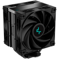 DeepCool AK400 ZERO DARK PLUS, CPU Air Cooler, 2x120mm FDB PWM Fan, Core Touch Technology 2.0, 4 Heatpipes, LGA1851/1700/1200/115x, AMD AM5/AM4, 127x123x155 mm(LxWxH), 3Y, R-AK400-BKNNMD-G-1