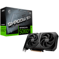 MSI Video Card NVIDIA GeForce RTX 5060 Ti 8G SHADOW 2X OC PLUS, 8GB GDDR7, 128-bit, 2617 MHz Boost, 4608 CUDA Cores, PCIe 5.0 (x8), 3x DP 2.1b, HDMI 2.1b, RAY TRACING, Dual Fan, 180W TDP, 8-pin PCIe Power, G-SYNC, 2-Slot, 3Y