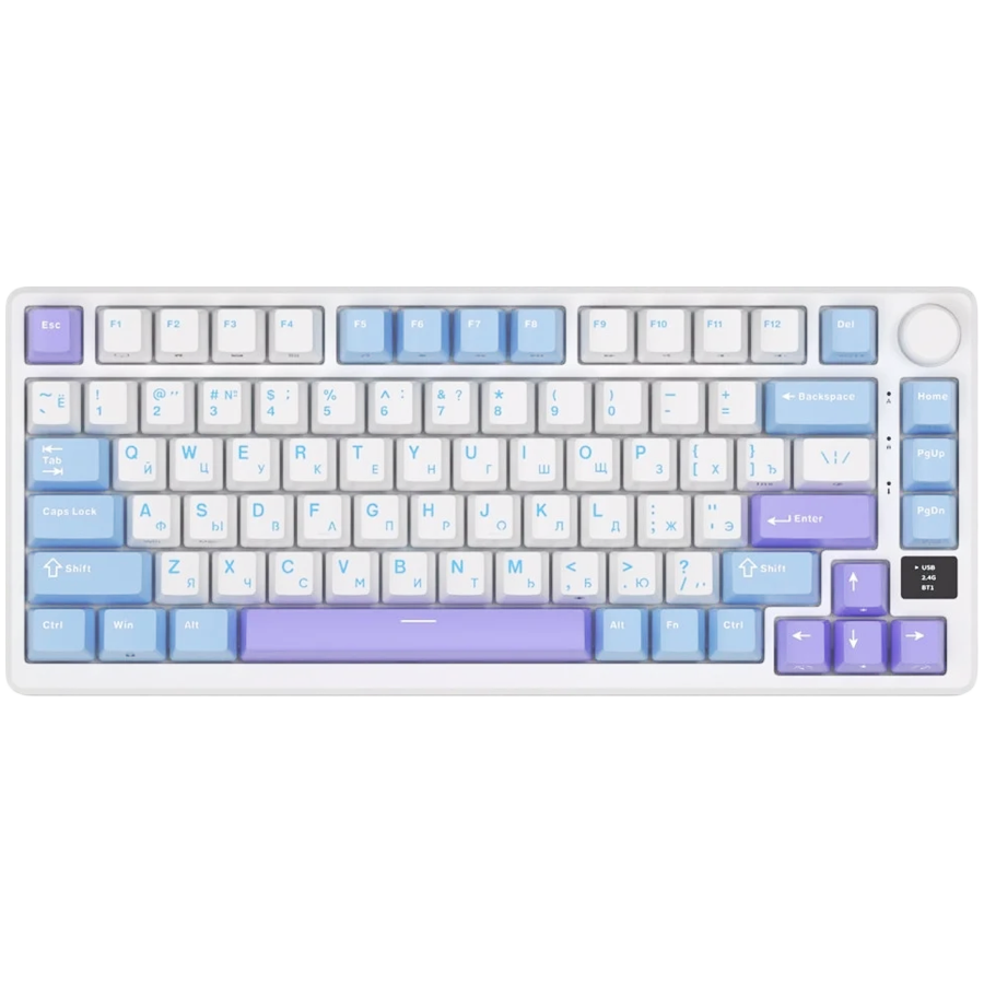 ROYAL KLUDGE RK-M75 Taro Milk Gaming Keyboard K Silver switch