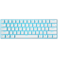 ROYAL KLUDGE RK61 White Gaming Keyboard Red switch