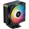 DeepCool AG400 BK ARGB V2, CPU Air Cooler, 1x120mm ARGB PWM Fan, ARGB Top Cover, TDP 220W, 4 Heatpipes, Black, LGA1851/1700/1200/115x, AMD AM5/AM4, 125x92x154 mm(LxWxH), 2Y, R-AG400-BKAMMN-GJD