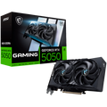 MSI Video Card NVIDIA GeForce RTX 5050 8G GAMING OC, 8GB GDDR6, 128-bit, 2647 MHz Boost, 2560 CUDA Cores, PCIe 5.0 (x8), 3x DP 2.1b, HDMI 2.1b, RAY TRACING, Dual Fan, 130W TDP, 8-pin PCIe Power, G-SYNC, 2-Slot, 3Y