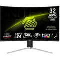 MSI MAG 325CQRXF E2 Gaming Monitor, 31.5" 240Hz, WQHD (2560x1440) 16:9, Rapid VA, 0.5ms, 300nits, 3500:1, 178/178, AMD FreeSync Premium, Adjustable Stand, 1x DP, 2x HDMI, 1x Type-C, 1x Headphone out, 3Y Warranty