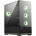 MSI MAG PANO 110R PZ, Mid-Tower, ATX/M-ATX/ITX, 2x USB 3.2, 1x USB Type-C 20Gbs, 1x Audio/Mic, LED Button, ARGB Hub, 4x 120mm ARGB Fans, ARGB Fan Hub, Mesh Panel, Tempered Glass, Black
