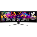 MSI MPG 491CQPX QD-OLED Gaming Monitor, 49" 240Hz, DQHD (5120x1440) 32:9, QD-OLED, 0.03ms, 250nits, 3500:1, 178/178, 1800R Curve, G-Sync Compatible, HDR True Black 400, Adjustable Stand, 1x DP, 2x HDMI, 1x Type-C, 1x Headphone out, USB, 3Y Warranty