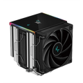 DeepCool AK620 DIGITAL SE, CPU Air Cooler, 2x120mm PWM Fans, 6 Heatpipes, Black, LGA2066/2011-v3/2011/1851/1700/1200/115x, AMD AM5/AM4, 129x138x161 mm(LxWxH), R-AK620-BKADMN-GJD, 3Y