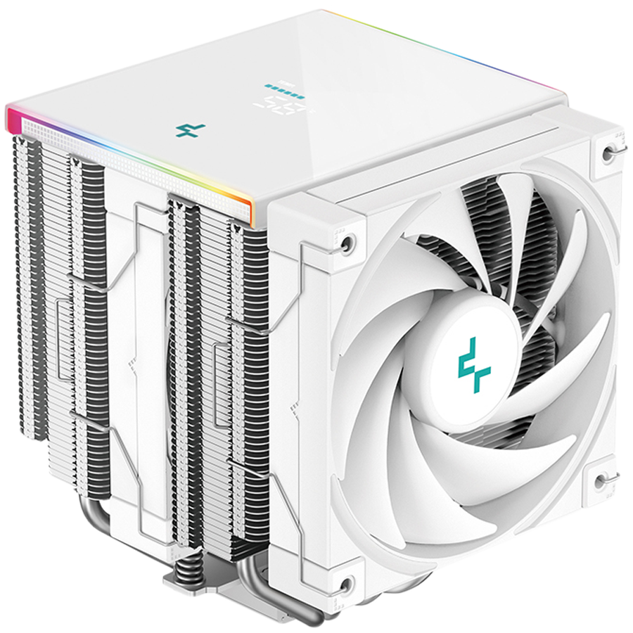 DeepCool AK620 DIGITAL SE WH, CPU Air Cooler, 2x120mm PWM Fans, 6 Heatpipes, White, LGA2066/2011-v3/2011/1851/1700/1200/115x, AMD AM5/AM4, 129x138x161 mm(LxWxH), R-AK620-WHADMN-GJD, 3Y