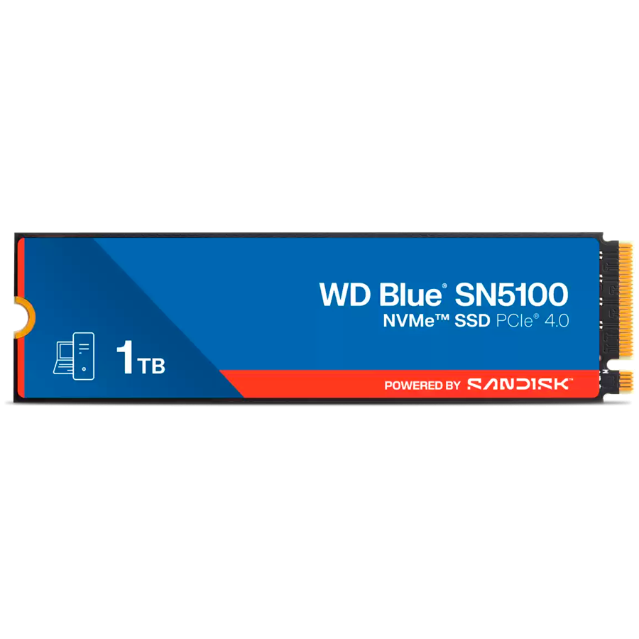 SSD POWERED BY SANDISK  Blue SN5100 1TB M.2 2280 PCIe Gen4 x4 NVMe QLC 3D