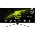 MSI MAG 345CQR Gaming Monitor, 34" 180Hz, UWQHD (3440x1440) 21:9, VA, 1ms, 300nits, 3000:1, 178/178, AMD FreeSync Premium, Adjustable Stand, 1x DP, 2x HDMI, 1x Headphone out, 3Y Warranty