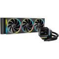 DeepCool LM360, 360mm CPU Liquid Cooler, 2.4" LCD screen, 3x120mm FL12 SE ARGB PWM Fans, Fluid Dynamic Bearing, Black, Intel LGA1851/1700/1200/1151/1150/1155, AMD AM5/AM4, R-LM360-BKDMMC-1, 3Y