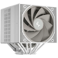 DeepCool ASSASSIN VC ELITE WH, CPU Air Cooler, 1x120mm + 1x140mm FDB Fans, Fan Speed Switch, Vapor Chamber, 7 Heatpipes, White, LGA20xx/1851/1700/1200/115x, AMD AM5/AM4, 144x147x164 mm(LxWxH), R-ASN4-WHNVNN-GJD, 6Y