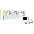 DeepCool LM360 WH, 360mm CPU Liquid Cooler, 2.4" LCD screen, 3x120mm FL12 SE ARGB PWM Fans, Fluid Dynamic Bearing, White, Intel LGA1851/1700/1200/1151/1150/1155, AMD AM5/AM4, R-LM360-WHDMMC-1, 3Y