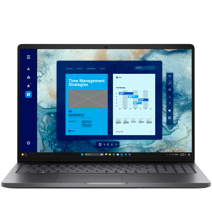 Dell Pro 16 (PC16250), Intel Core Ultra 5 235U vPro(C12, T14, 12MB cache, up to 4.9GHz), 16.0"FHD+(1920x1200) NoTouch, 16GB(1x16GB) DDR5, 512GB M.2 SSD, Intel Graphics, WiFi+BT, IR Cam+Mic, BG Backlit KBD, Win11Pro, 3Y B.Ons