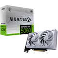 MSI Video Card NVIDIA GeForce RTX 5060 8G VENTUS 2X WHITE, 8GB GDDR7, 128-bit, 2512 MHz Boost, 3840 CUDA Cores, PCIe 5.0 (x8), 3x DP 2.1b, HDMI 2.1b, RAY TRACING, Dual Fan, 145W TDP, 8-pin PCIe Power, G-SYNC, 2-Slot, 3Y