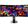 MSI MPG 341CQR QD-OLED X36 Gaming Monitor, 34" 360Hz, UWQHD (3440x1440) 21:9, Tandem QD-OLED, 1800R, 0.03ms, 300nits, 1500000:1, 178/178, G-SYNC Compatible, AMD FreeSync Premium Pro, DisplayHDR True Black 500, Adj. Stand, 1xDP, 2xHDMI, 1xType-C, 3Y