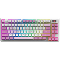 MSI FORGE GK600 TKL WIRELESS VIOLET - Hot-Swappable Mechanical Switches, PBT Keycaps, Sound-Dampening Foam and Gaskets, Integrated Display, RGB LED, 2.4GHz, BT, USB-C