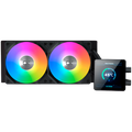 Connect 240 EN45257 (BK,AIO Liquid Cooler,3.4" LED Display Pump Head,ARGB PWM Fan,Mini ARGB Controller)