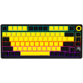 LORGAR KBP7075W, Wireless 75% Mechanical Gaming Keyboard Pro, Black/yellow, EN layout
