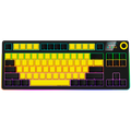 LORGAR KBP70TKLW, Wireless TKL Mechanical Gaming Keyboard Pro, Black/yellow, EN layout