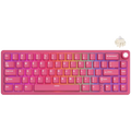 ROYAL KLUDGE R65 Berry Red Gaming Keyboard Cream Switch
