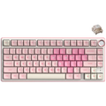 ROYAL KLUDGE R75 Pink Melody Gaming Keyboard Cream switch