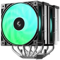 DeepCool AG620 G2 ARGB, CPU Air Cooler, 2x120mm PWM ARGB Fan, TDP 270W, 6 Heatpipes, Black, LGA1851/1700, AMD AM5/AM4, 129x136x159 mm(LxWxH), 2Y, R-AG620-BKAMMG2-G