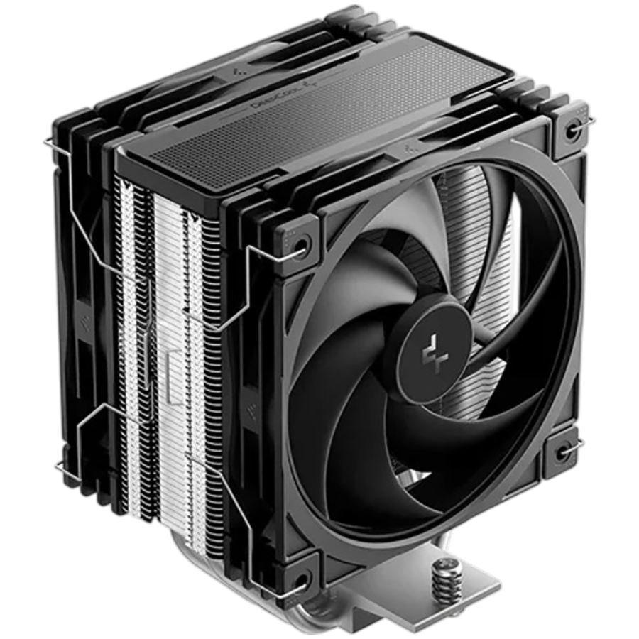 DeepCool AG400 G2 PLUS, CPU Air Cooler, 2x120mm PWM Fan, TDP 230W, 4 Heatpipes, Black, LGA1851/1700, AMD AM5/AM4, 125x107x152 mm(LxWxH), 2Y, R-AG400-BKNPMG2-G-1
