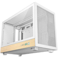 DeepCool CH260 WOOD WH, Mini Tower, Mini-ITX/Micro-ATX, 2xUSB3.0, 1xType-C Gen 2, 1xAudio, Mesh Panel, White, 2Y, R-CH260-WHNWM0-G-1