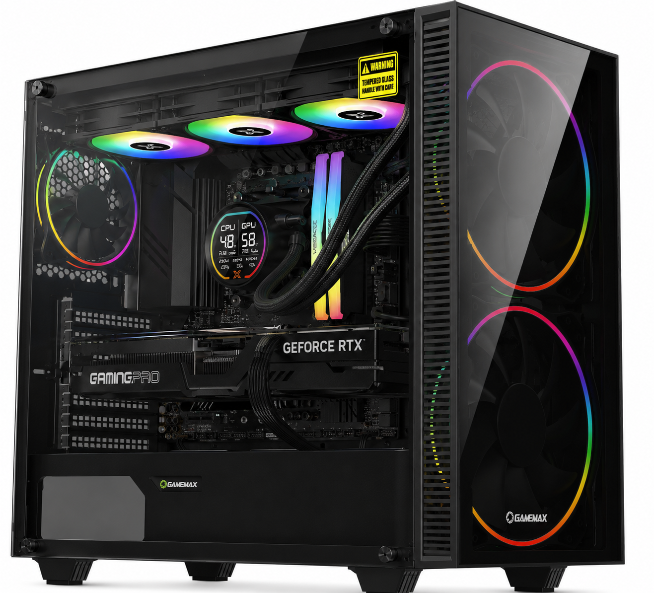 GamersWorld TITAN X3D RTX 5070 Ti | Ryzen 7 9800X3D | RTX 5070 Ti 16GB | 32GB DDR5 RGB